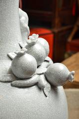 Contemporary Chinese Blanc de Chine Vases