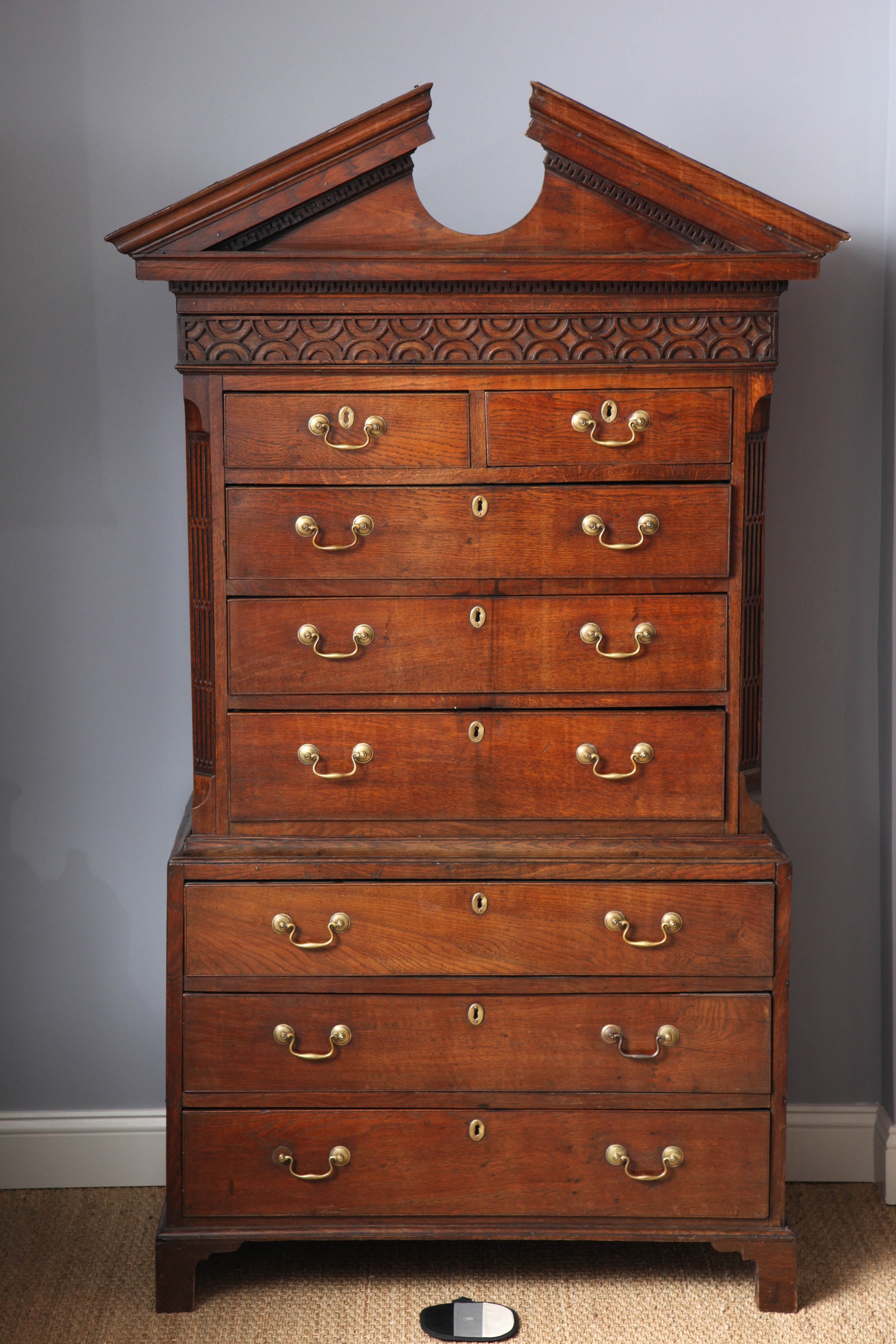 Welsh Oak Chest on Chest
