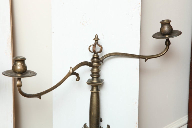 Bronze Rare Pair of Late 17th-Early 18th Century Ship Sconces For Sale