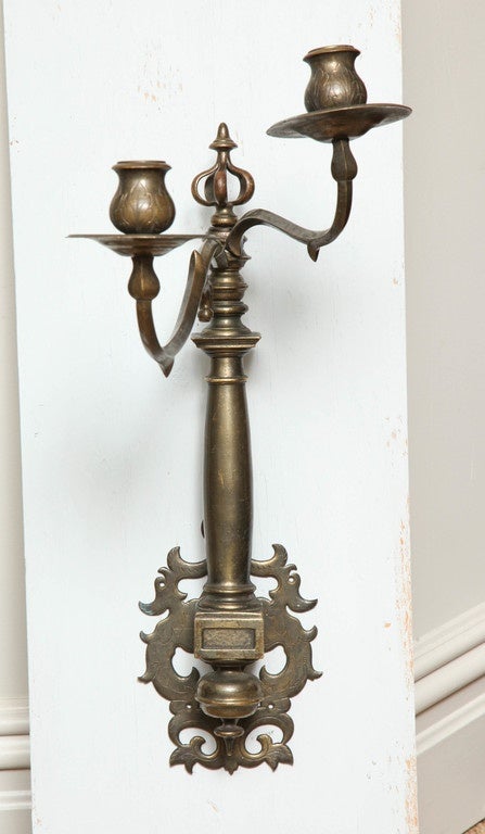 Rare Pair of Late 17th-Early 18th Century Ship Sconces For Sale 1