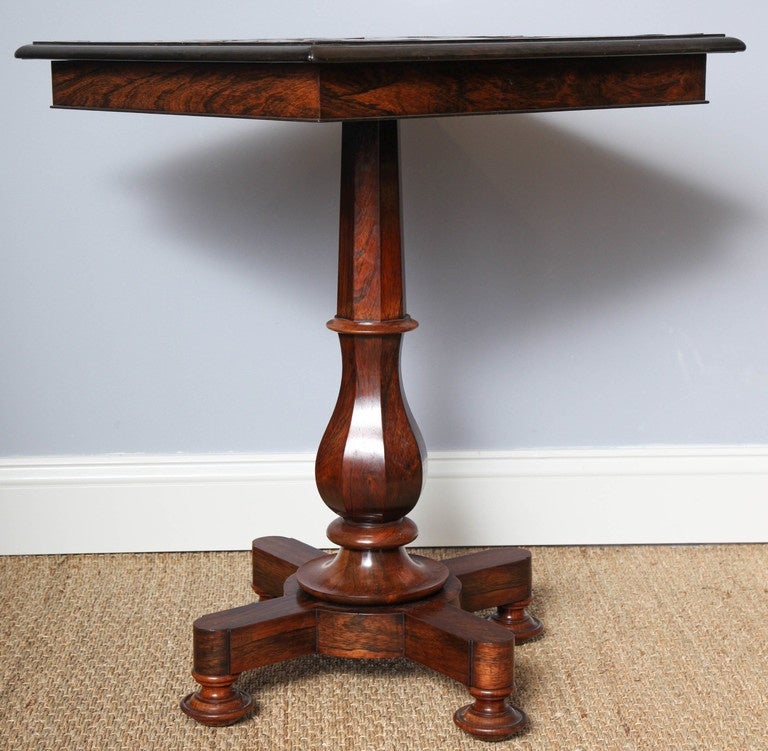 Indian William IV Specimen Wood Side Table