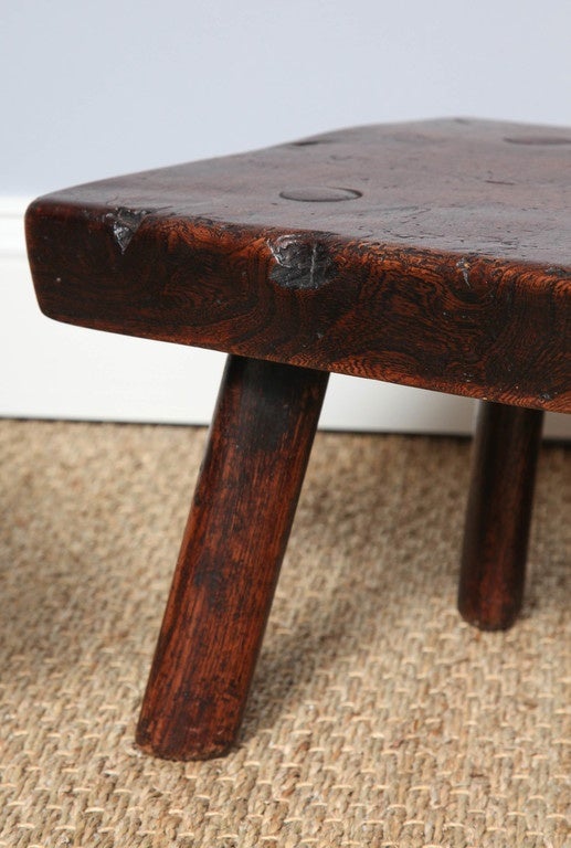 Welsh Pair of 19th Century Plank-Top Stools