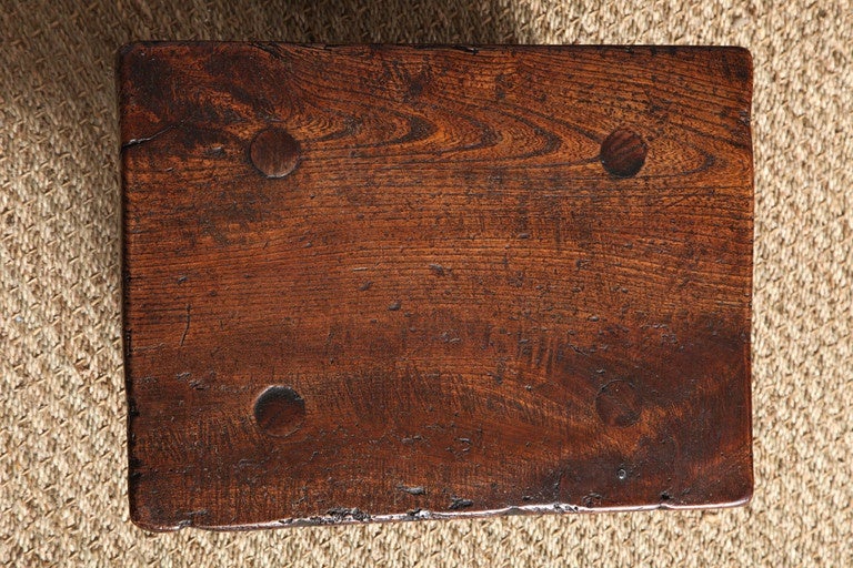 Pair of 19th Century Plank-Top Stools 1