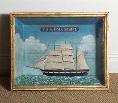 Late 19th Century Naive Sailing Vessel Diorama