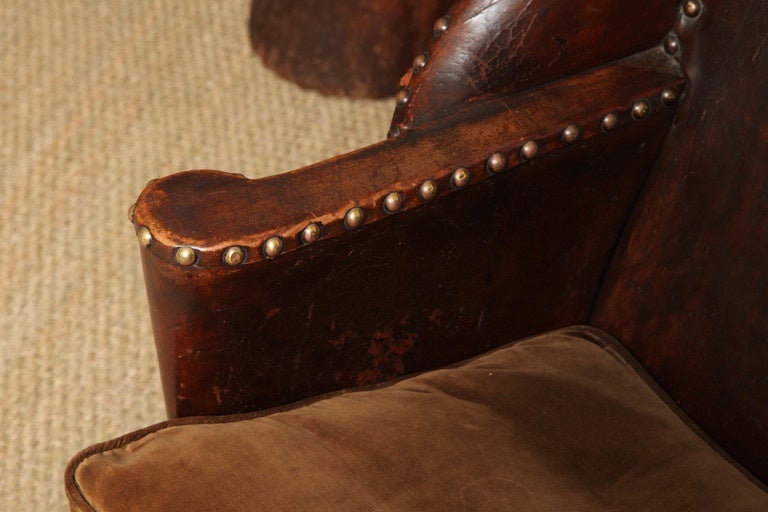 Late 19th Century One-of-a-Kind English Country House Wingchair