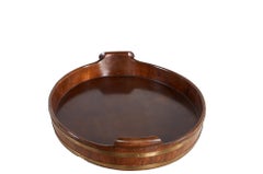 Brass Bound Mahogany Oval Tray, c. 1780