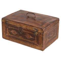 Gilt Tooled Leather Jewelry Box