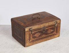 Gilt Tooled Leather Jewelry Box