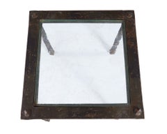 Table d'appoint en fer forgé de style brutaliste
