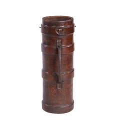 Leather Artillery Carrier Umbrella Stand