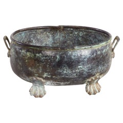 Oval Patinated Bronze Footed Georgian Jardiniere