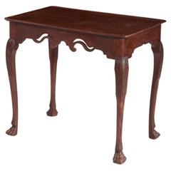 George II Irish Lion Paw Foot Table