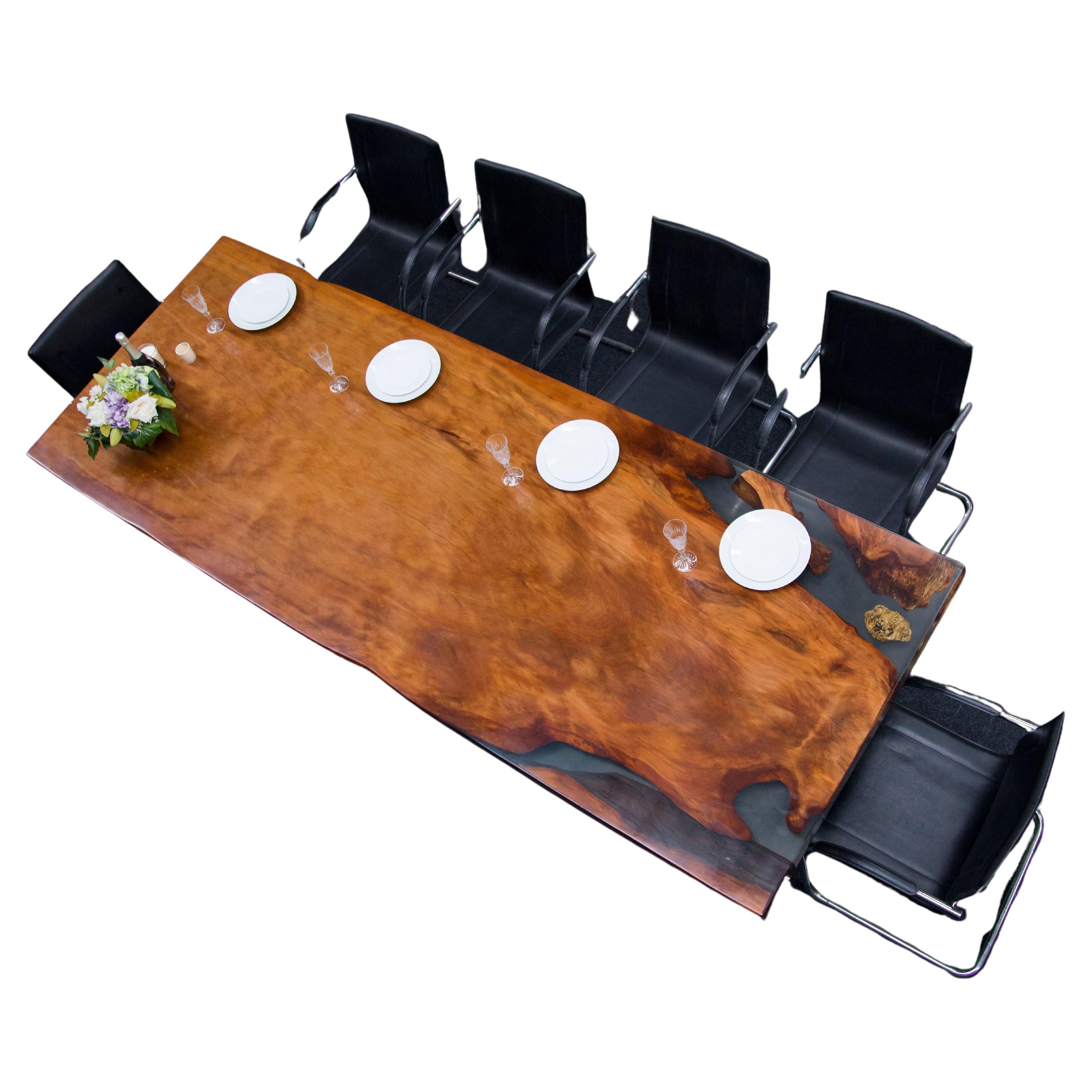 Kauri Dining Table in Solid Ancient Kauri Wood