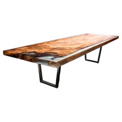 Kauri Dining Table in Solid Ancient Kauri Wood