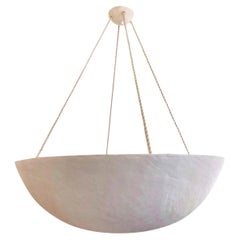 Bespoke Demille Plaster Dome Pendant Light Fixture