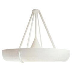 Bespoke Neve Plaster Chandelier in Jean Michel Frank Style, Handcrafted