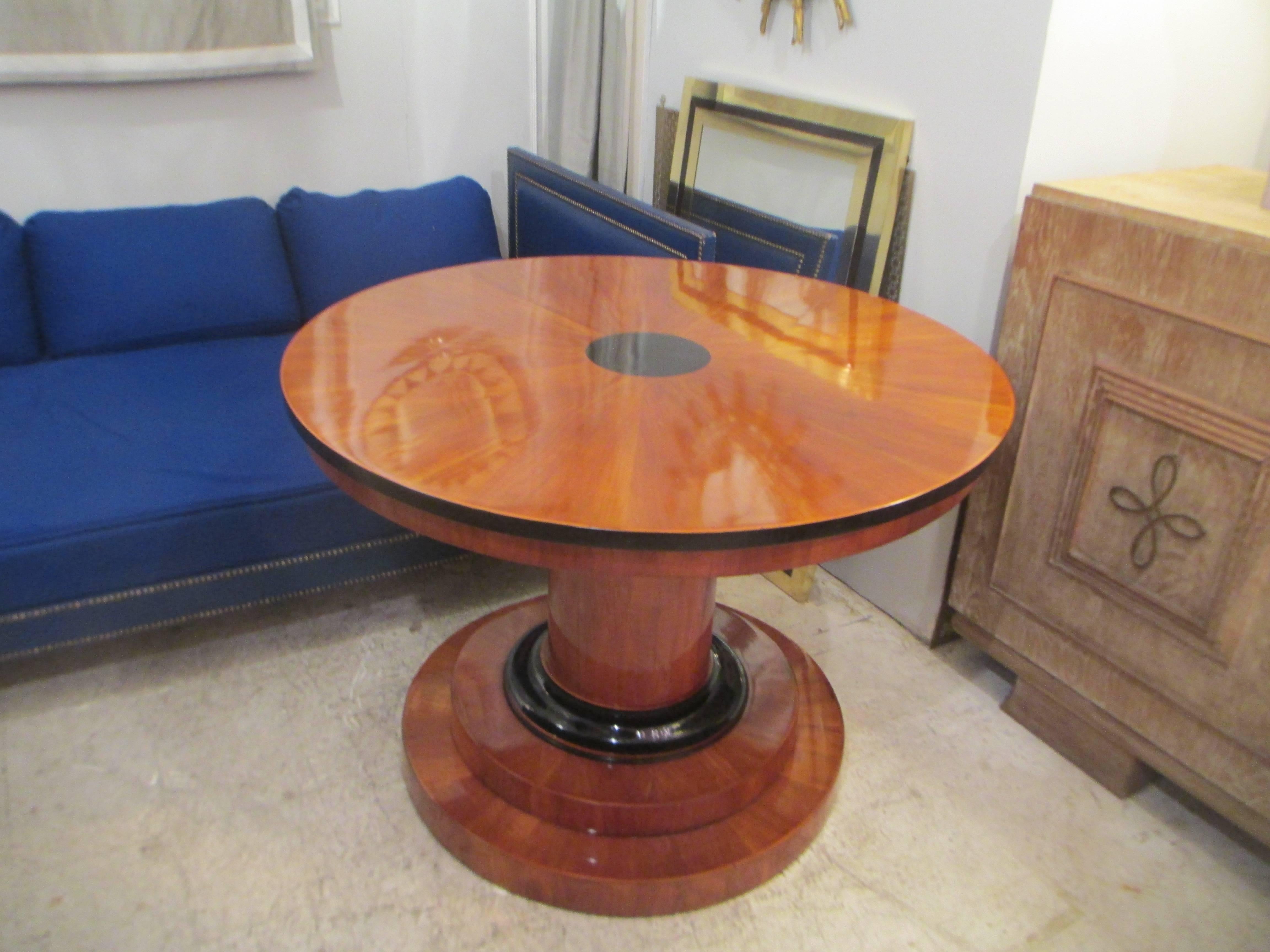 German Sculptural Biedermeier Center Table