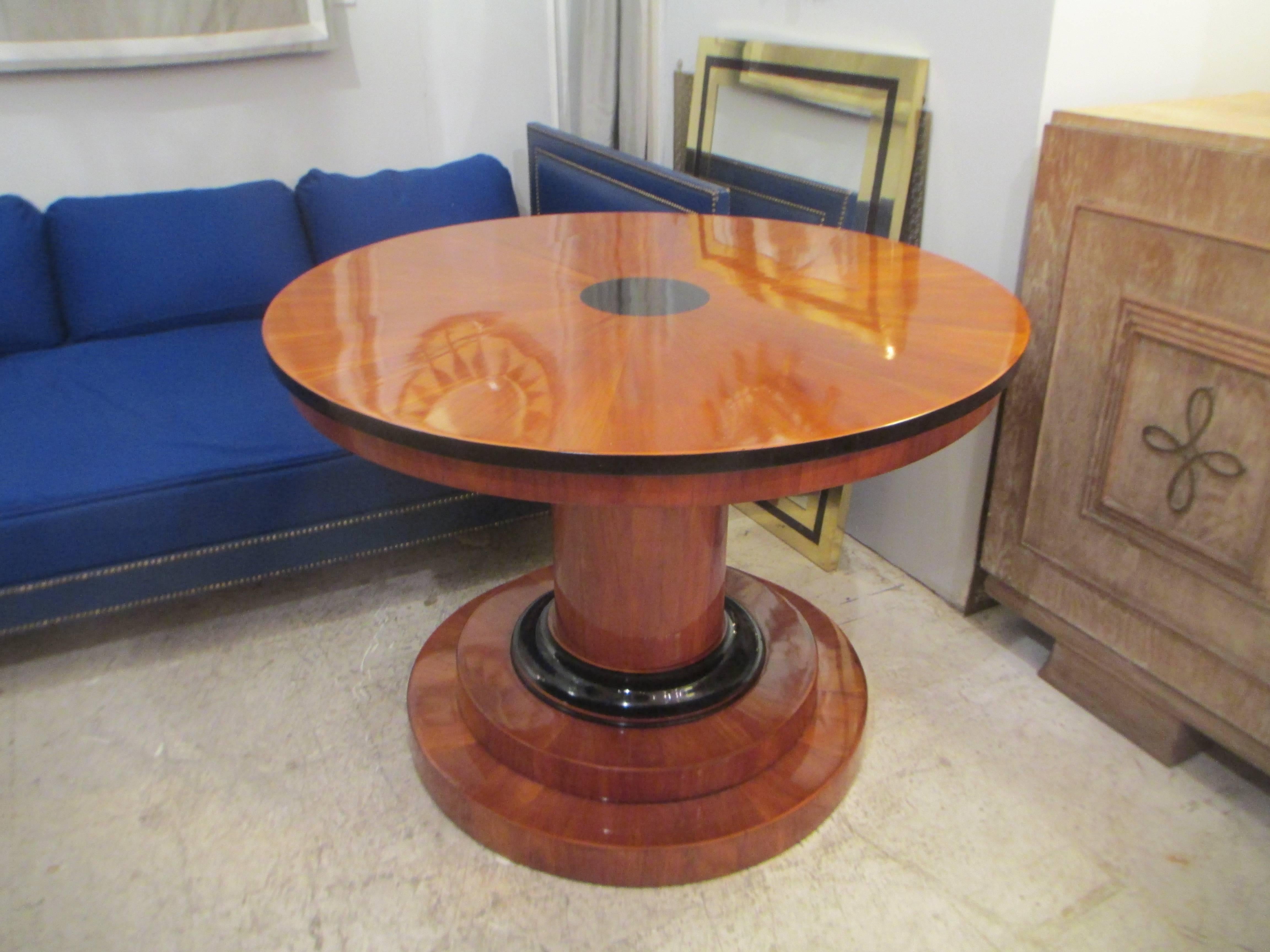 Cherry Sculptural Biedermeier Center Table