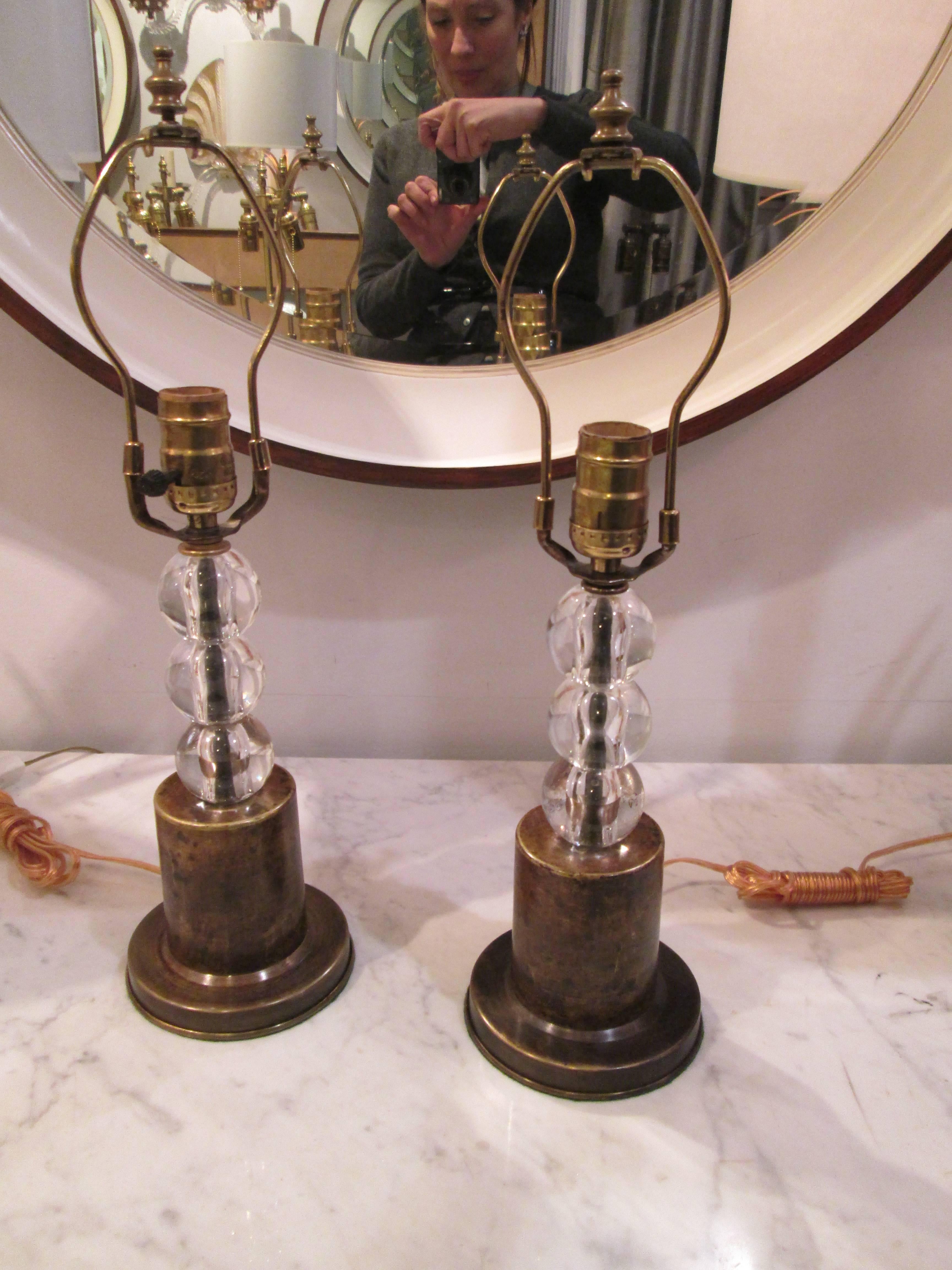 boudoir lamps pair