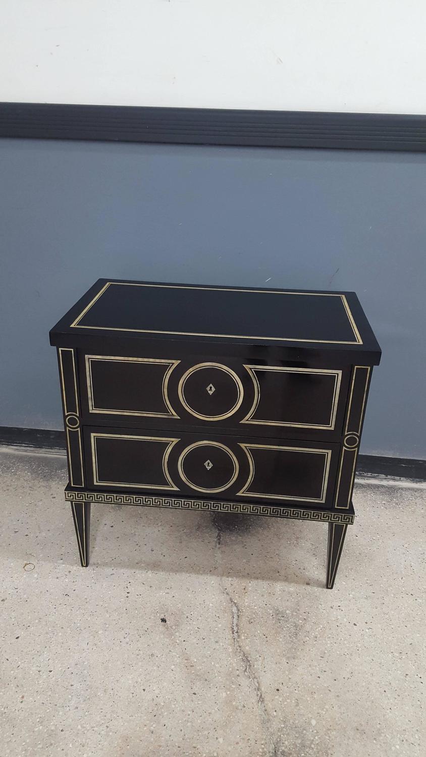 Pair of Custom Commodes in the Fornasetti Manner For Sale at 1stdibs