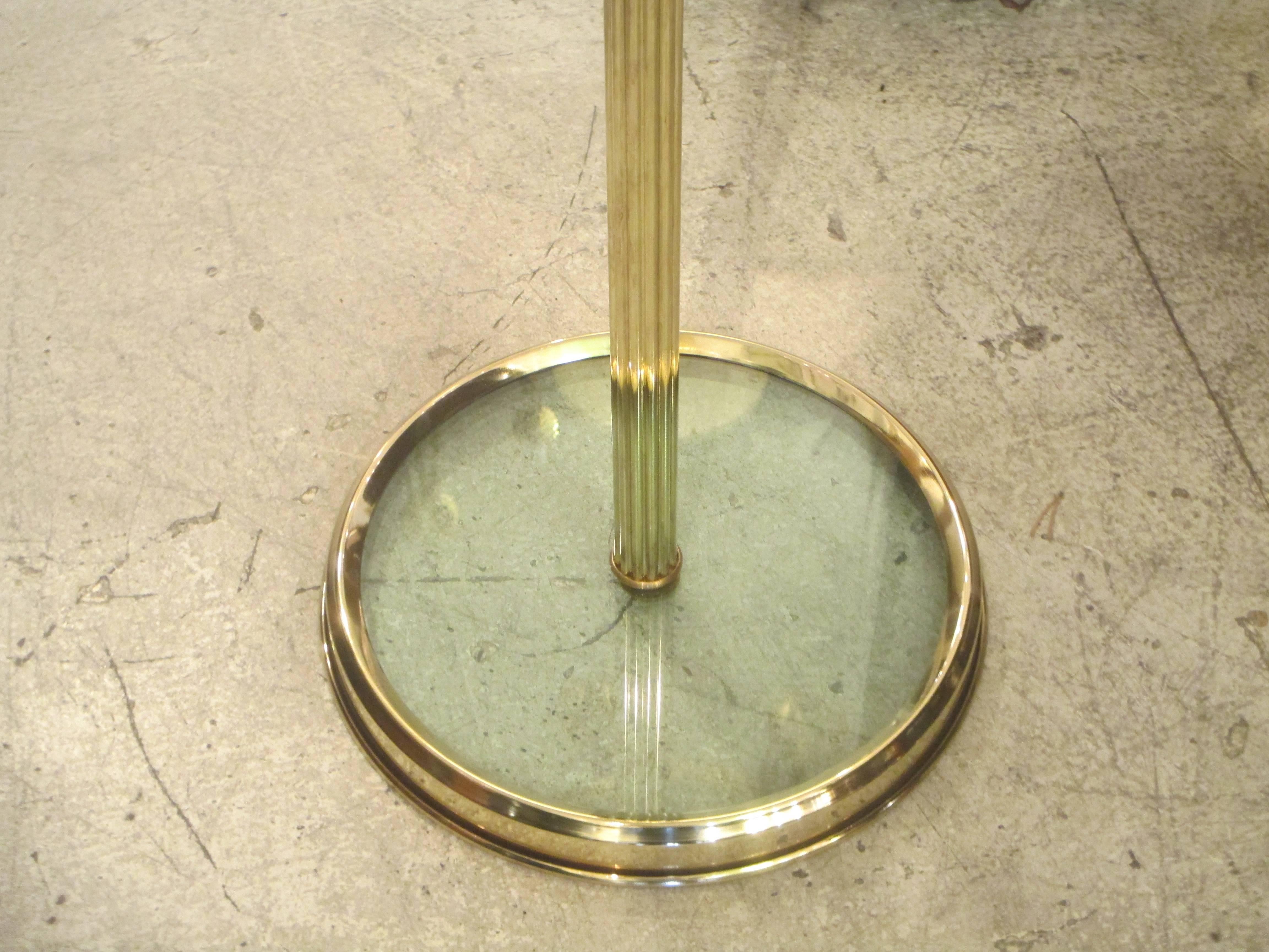 Pair of Modern Bronze and Glass Tables 1