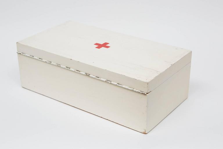 Woodwork Swiss First Aid Box For Sale