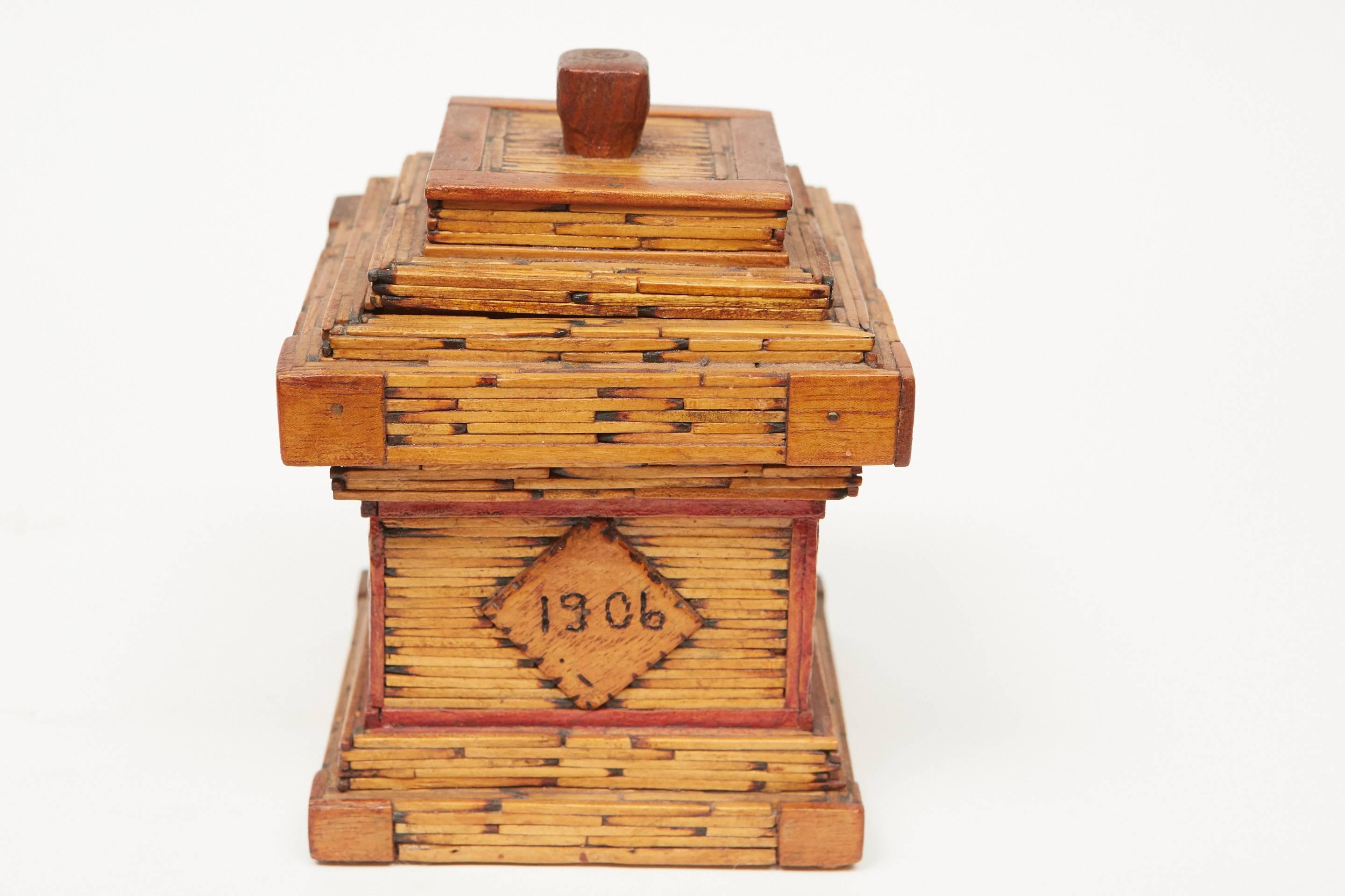 Matchstick Box In Good Condition In Culver City, CA