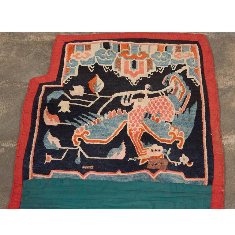 Antique Tibetan Wool Saddle Blanket For Sale at 1stdibs