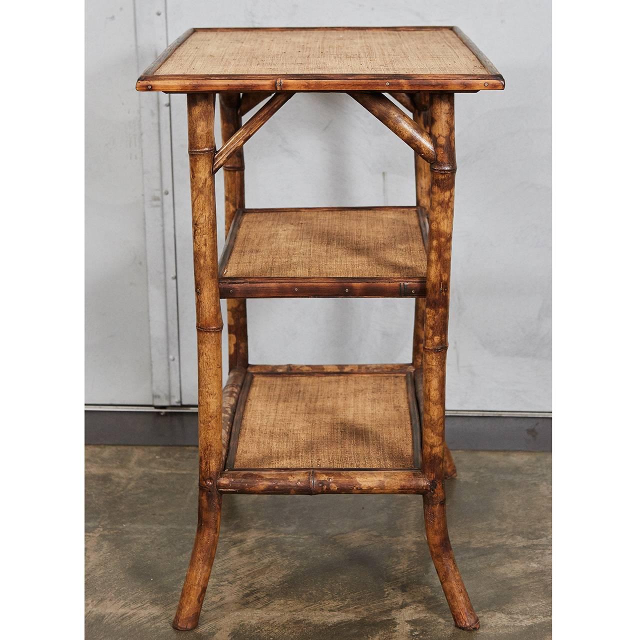 tiger bamboo side table