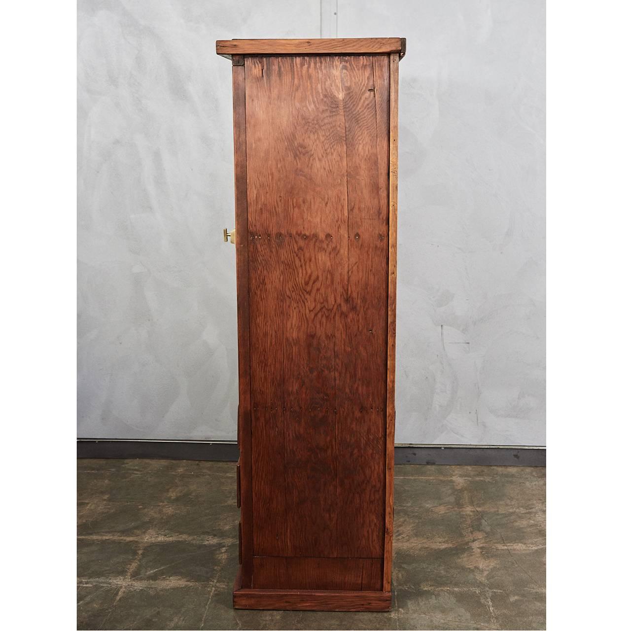 Polished Early 20th Century Pine Cabinet For Sale
