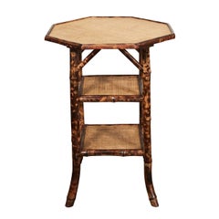 Octagonal English Victorian Bamboo Table