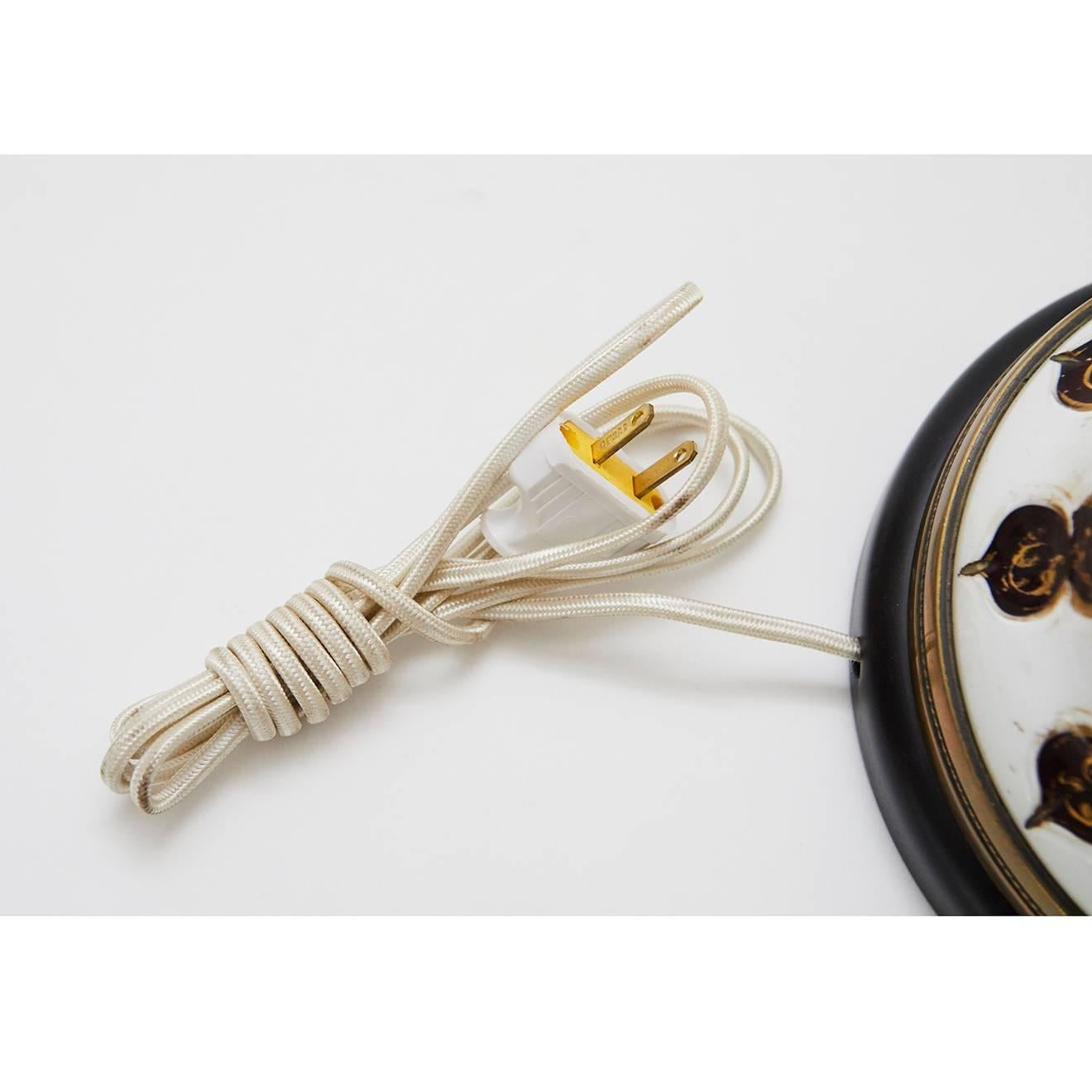 Bohemian Glass Table Lamp In Good Condition For Sale In Culver City, CA