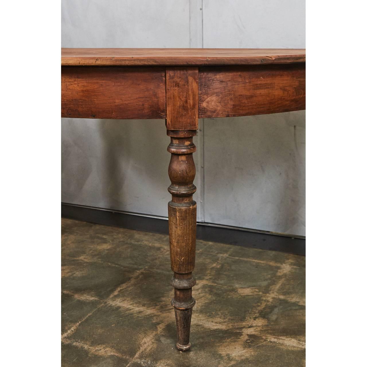 American Large Demilune Table