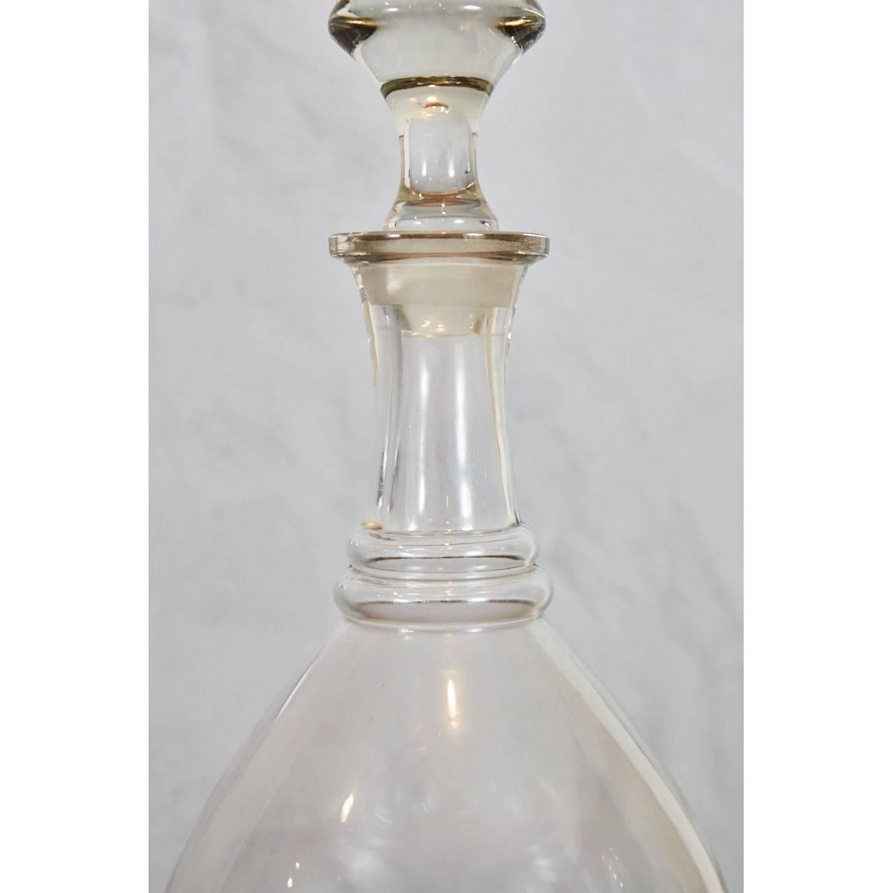 American Glass Apothecary Bottle For Sale