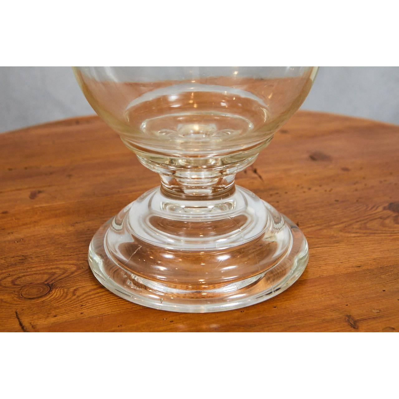 American Classical Glass Apothecary Bottle For Sale
