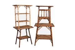 Variety of 19th Century Victorian English Tiger Bamboo Tables