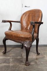 English Leather Armchair