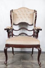 Mahogany Wingback Armchair