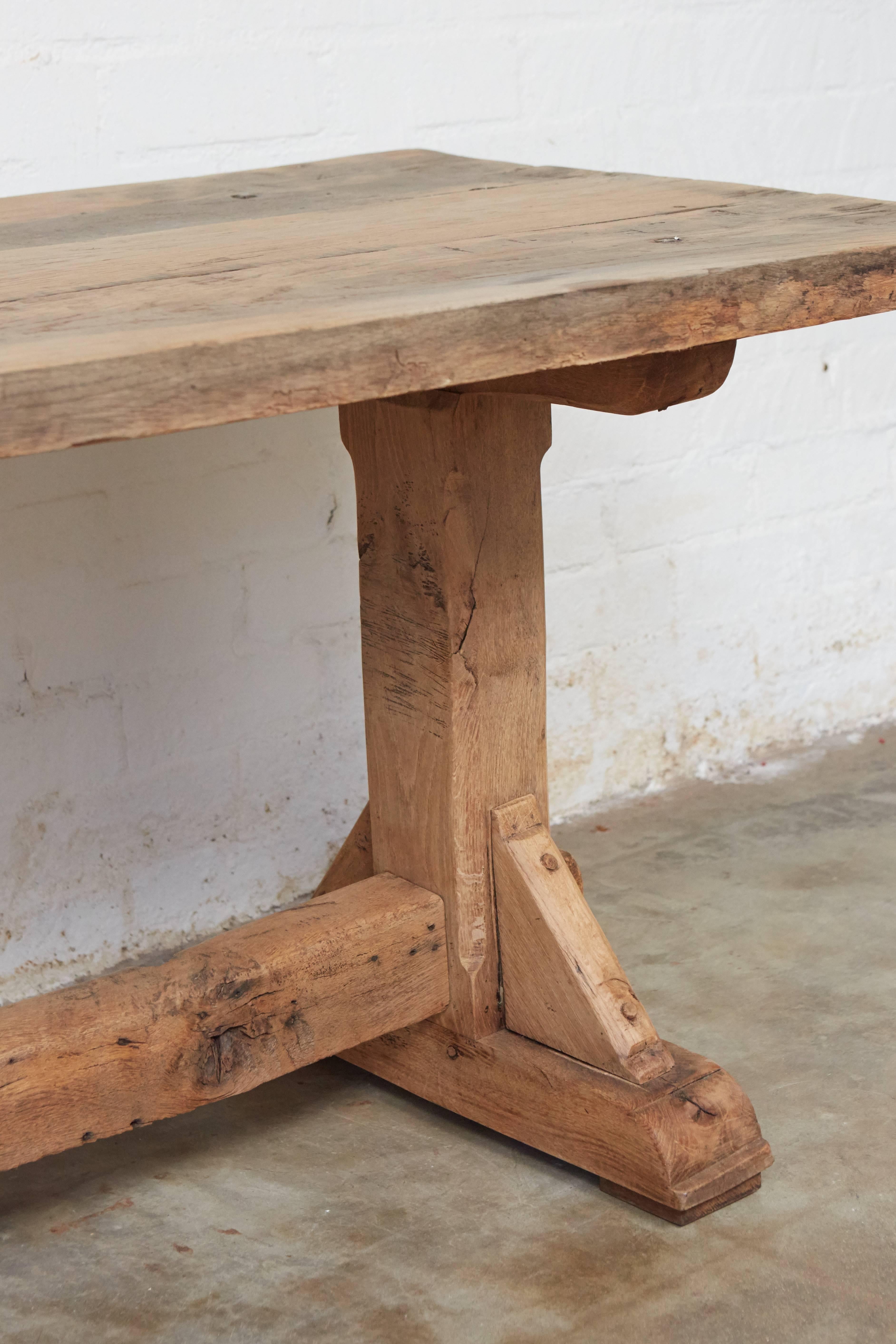 Late 19th Century 19th Century French Farm Trestle Table