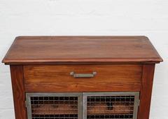 Wine Cabinet with Metal Doors