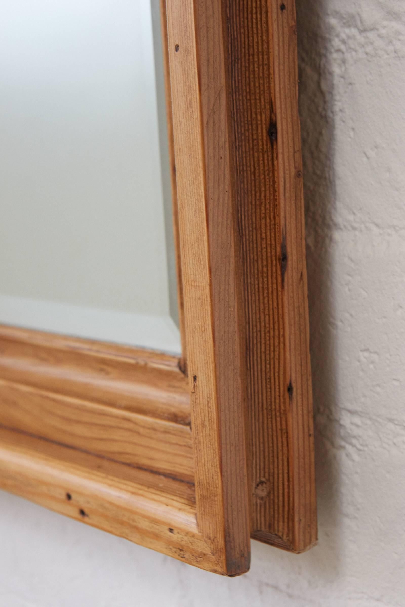 Large English Pine Frame with Mirror 1
