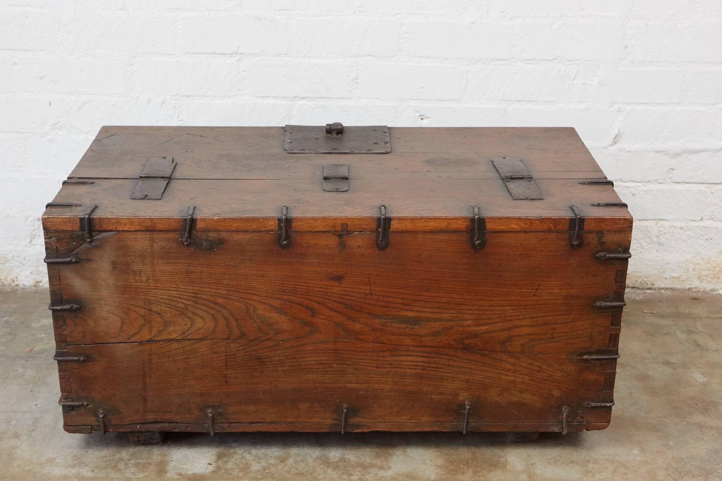 Forged 19th Century Japanese Trunk