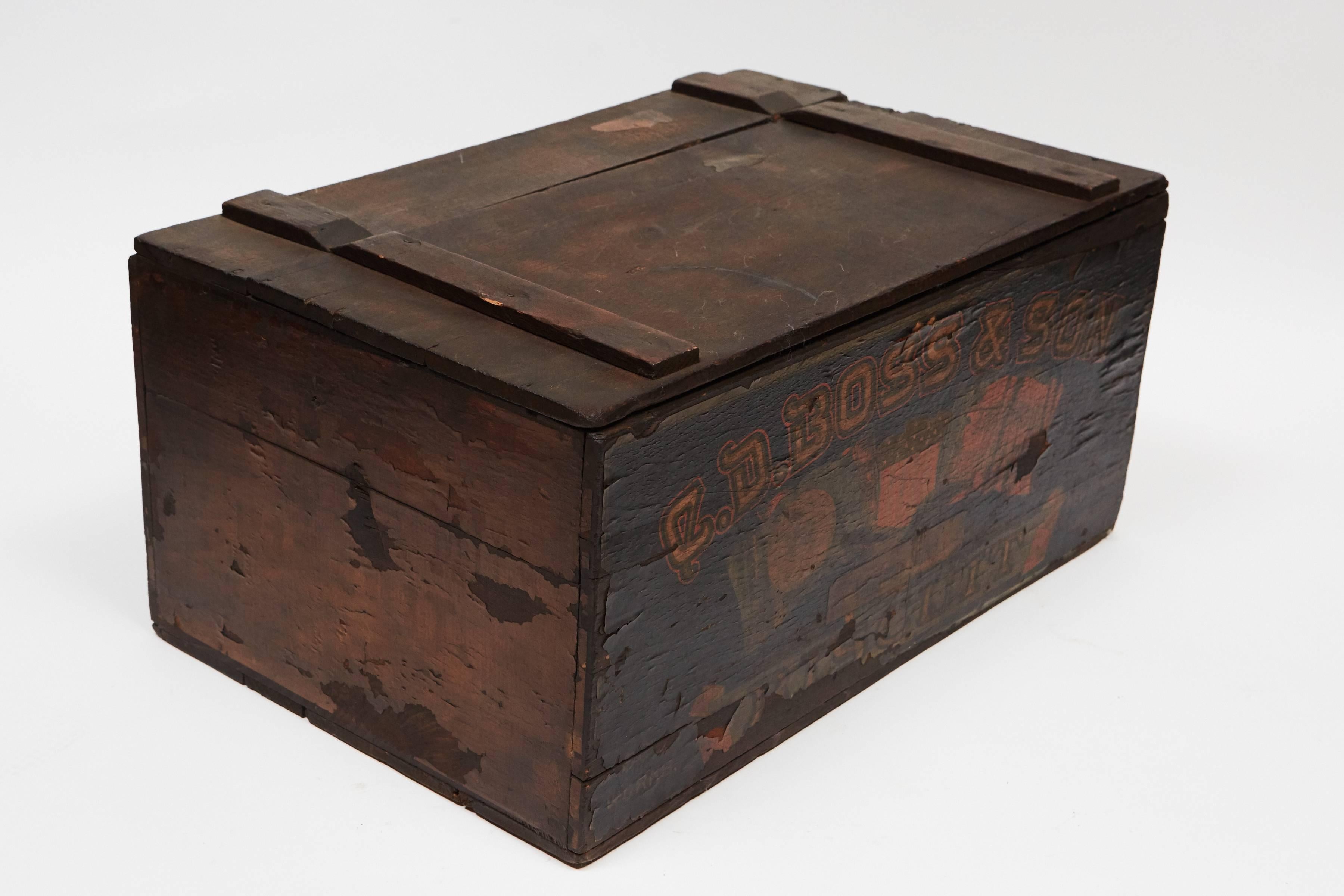antique biscuit box