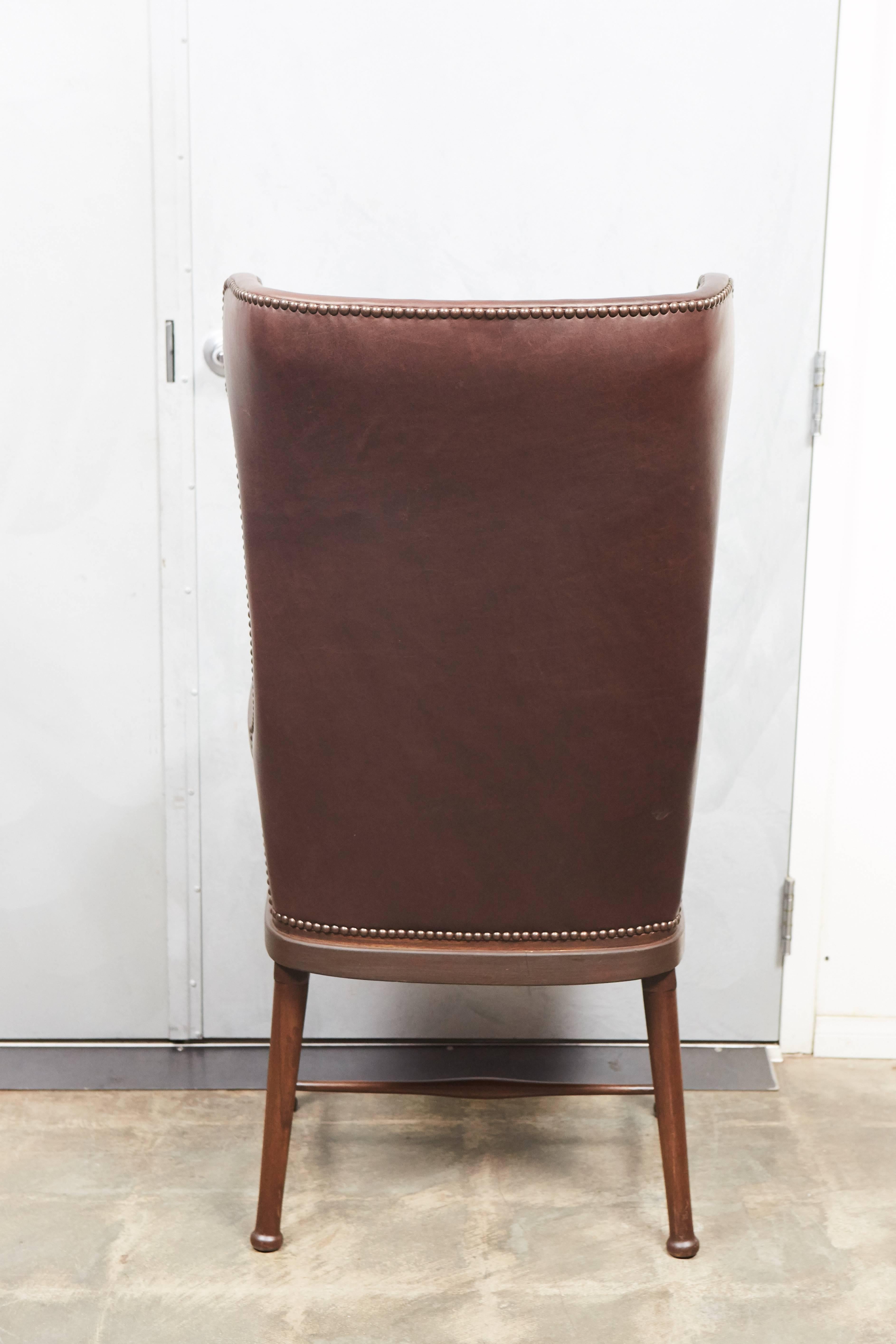 upholstered high back chair