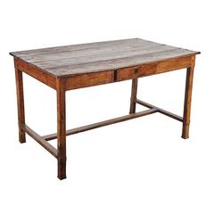 19th Century French Desk or Table with One Drawer