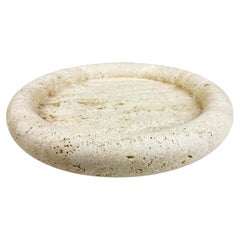 1970s Travertine Vide-Poche Bowl Dish by Giusti & Di Rosa for Up & Up Italy