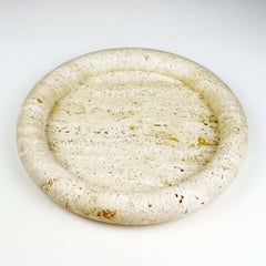 1970s Travertine Vide-Poche Bowl Dish by Giusti & Di Rosa for Up & Up Italy
