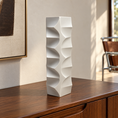 Jarrón grande de porcelana bisque con diseño escultural de Heinrich Fuchs Hutschenreuther, «Archais»