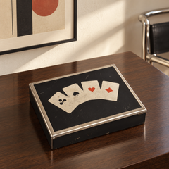 Marianne Brandt Bauhaus Playing Card Box for Ruppelwerk Gotha, 1930s