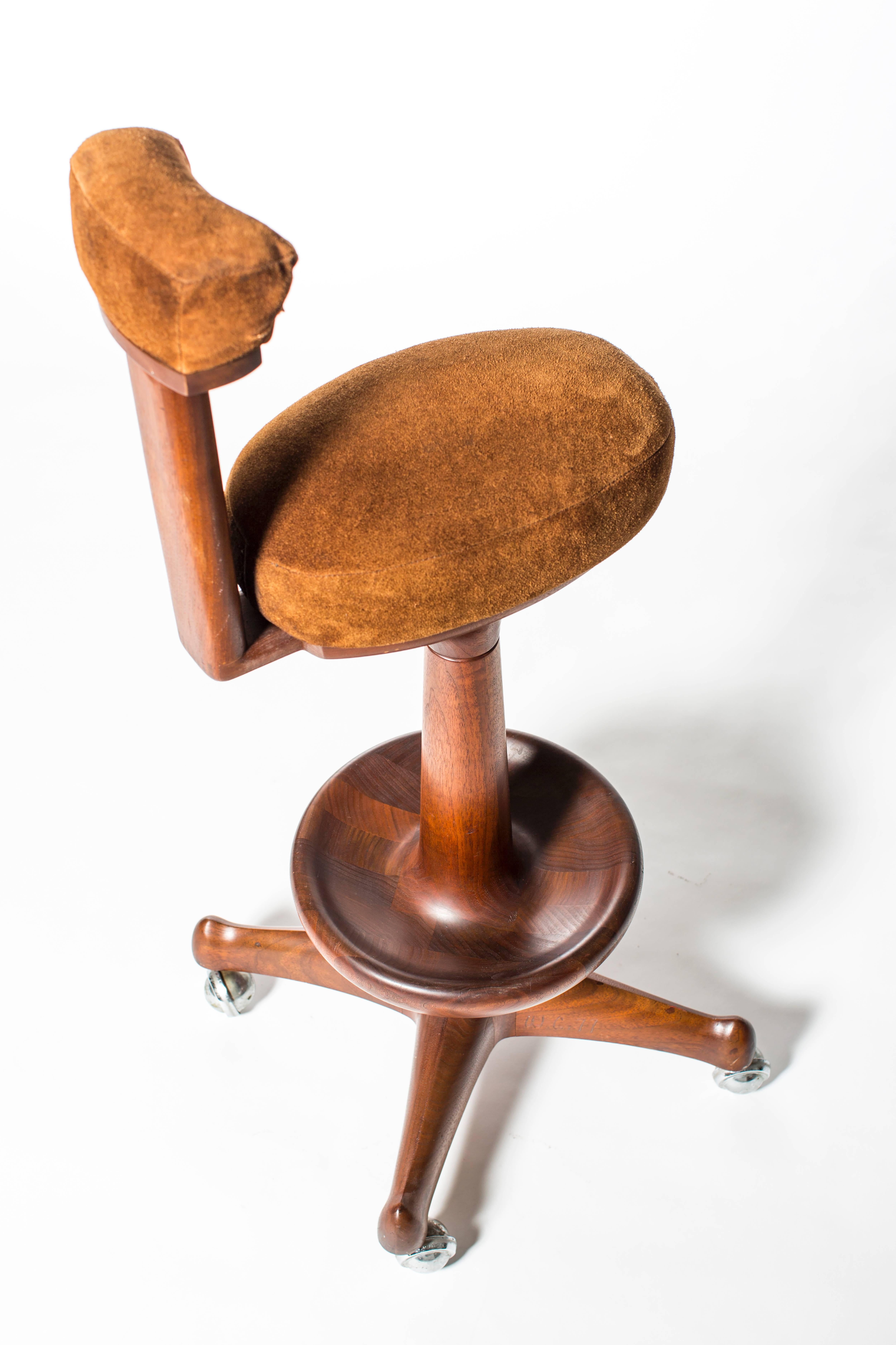 Late 20th Century Wendell Castle Drafting Stool  For Sale